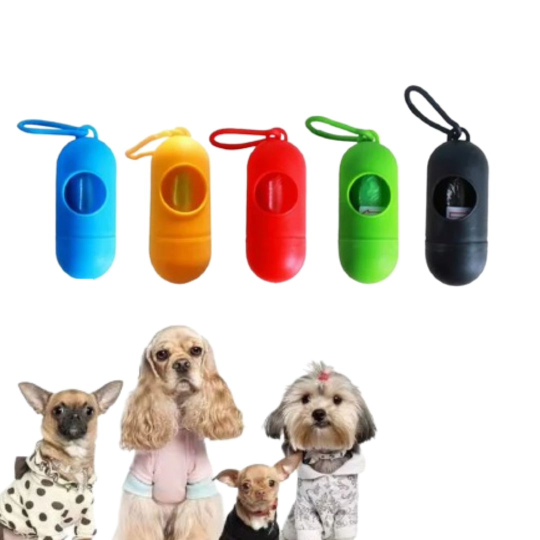 Dispensador de Bolsas para Mascotas con 2 Rollos Incluidos
