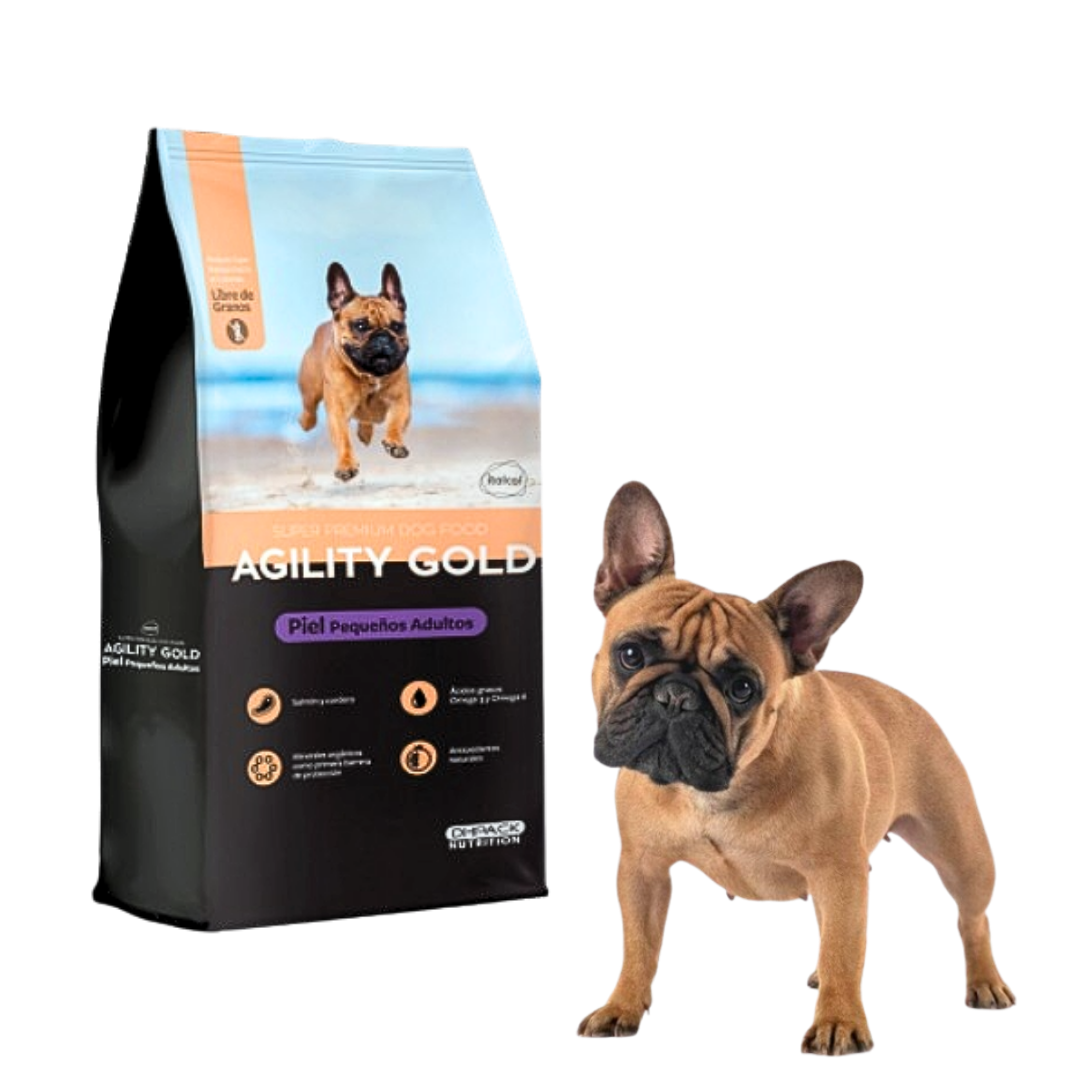 Agility Gold Pequeños Adultos Piel Sensible x 3 kg
