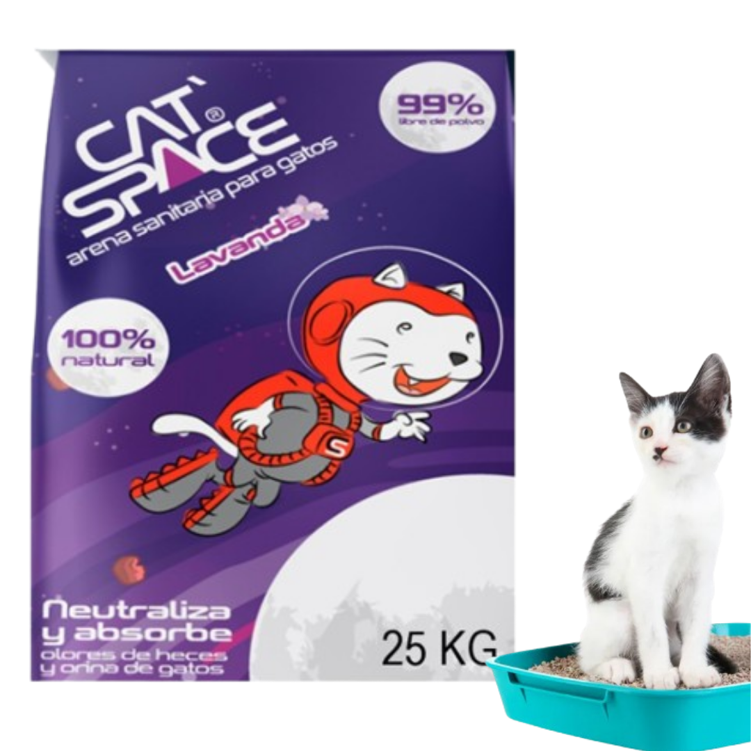 Arena para Gatos Cat Space Lavanda x 25 kg