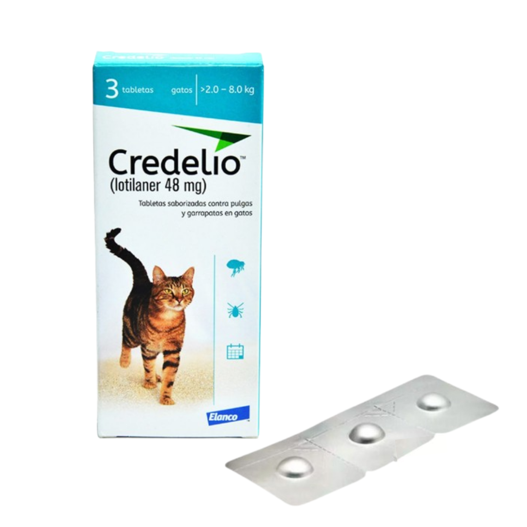 Credelio para Gatos de 2 a 8 kg x 3 Tabletas